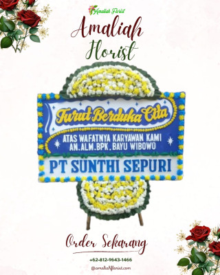 Papan Bunga Duka di Dulalowo Timur