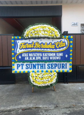 Papan Bunga Duka di Dulalowo Timur